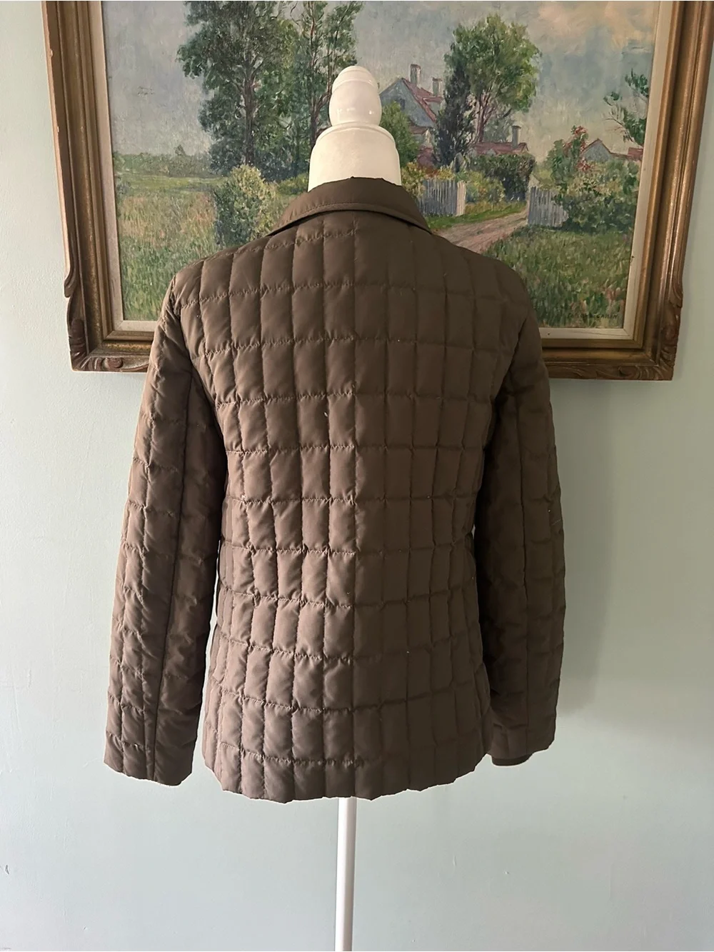 J. Crew Quilted Puffer Jacket in Brown